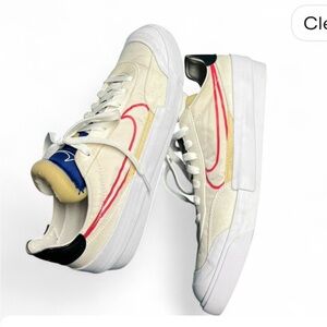 Nike White and Cream Sneakers